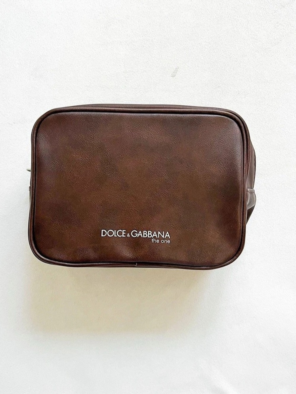 Dolce & Gabbana The One Toiletry Pouch Brown Cosmetic Case